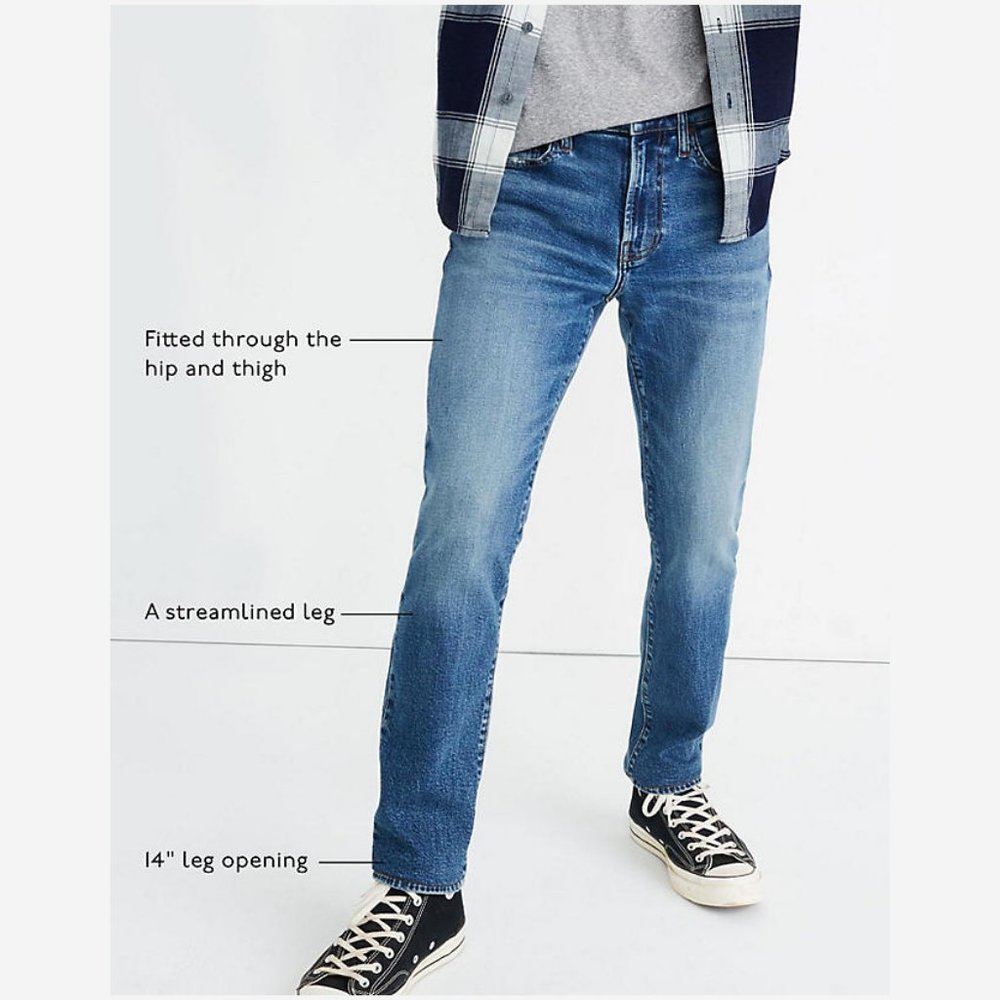 Madewell Mens Slim Jeans 31/32 Baywood Wash NWT - Picture 4 of 5